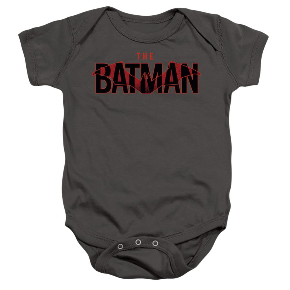 The Batman Logo With Red Bat Infant's Cotton SS Snapsuit