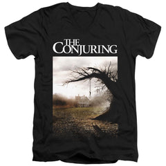 The Conjuring Poster Men's 30/1 Cotton Slim V-Neck T-Shirt