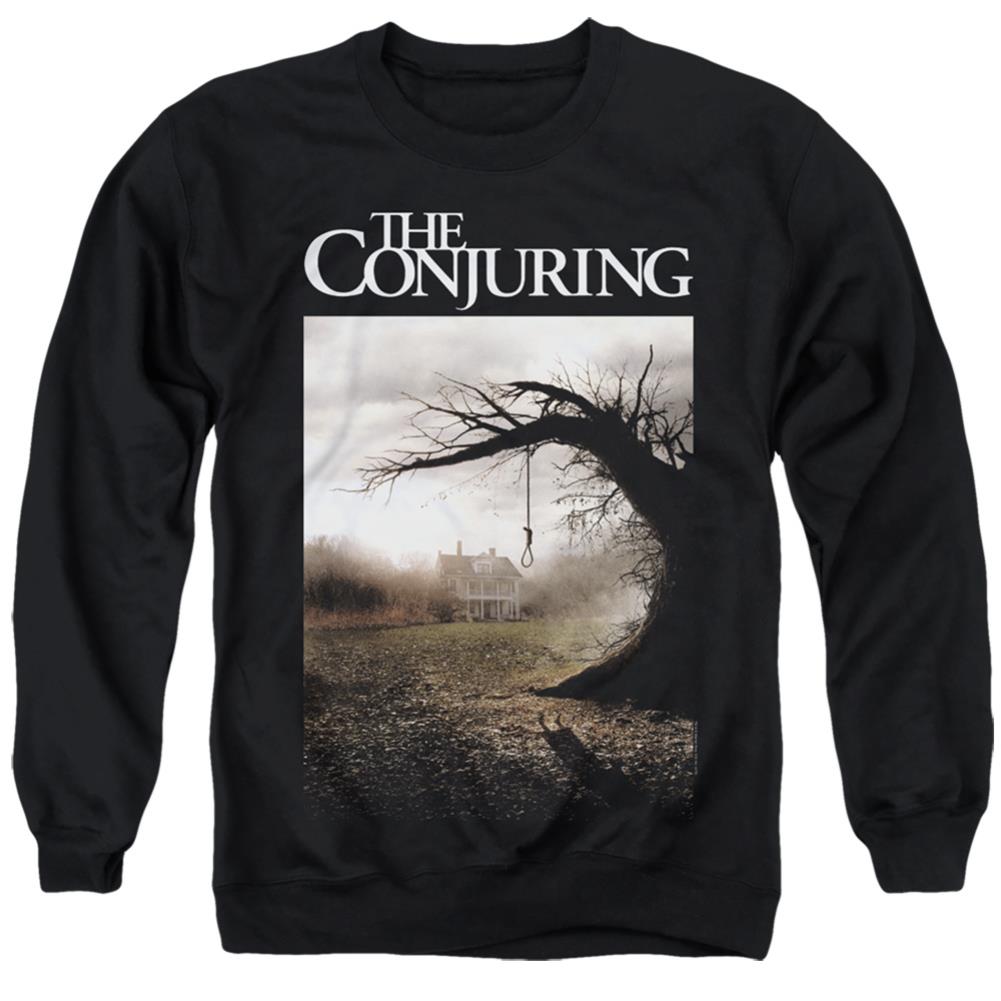 The Conjuring Poster Men's Crewneck 50 50 Poly Long-Sleeve T-Shirt