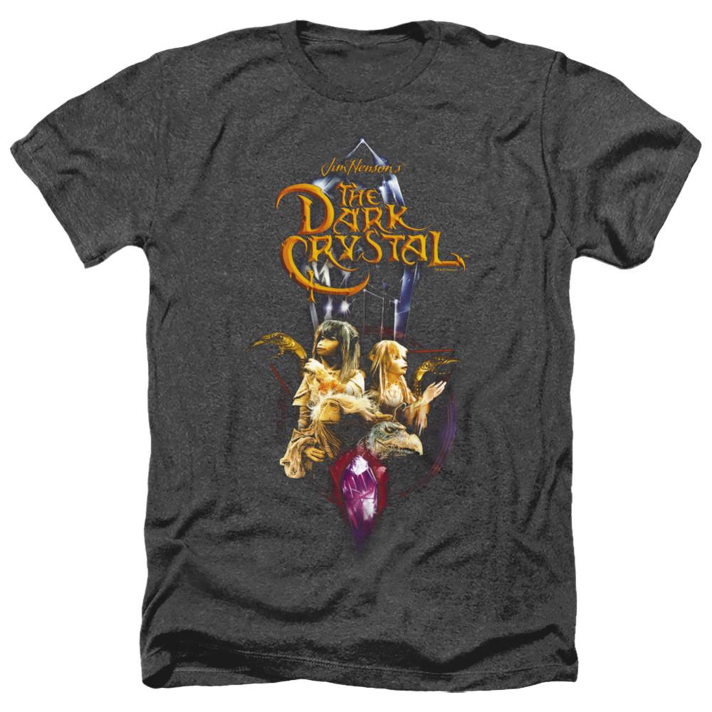 The Dark Crystal Crystal Quest Men's 30/1 Heather 60 40 Poly Short-Sleeve T-Shirt