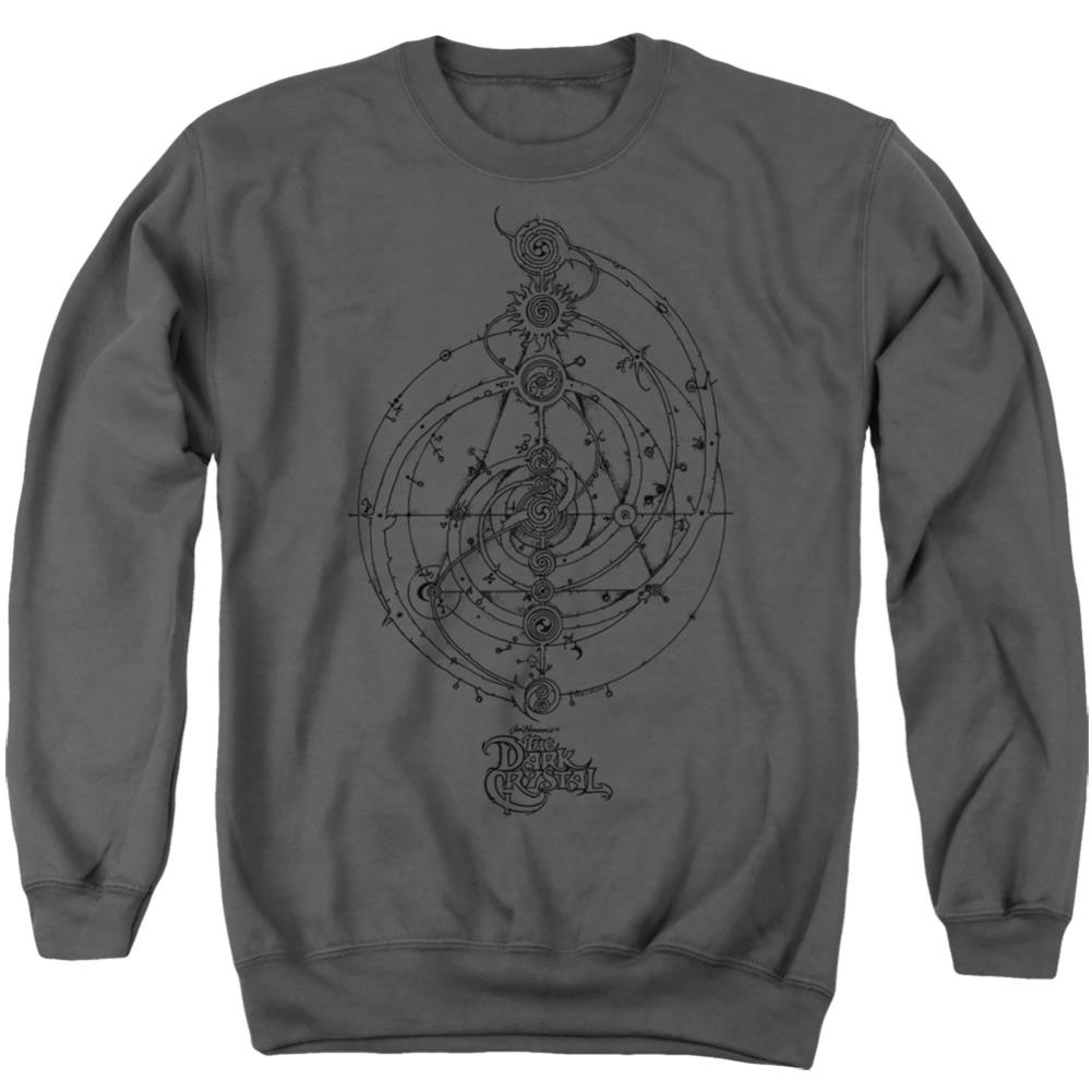 The Dark Crystal Dream Spiral Men's Crewneck 50 50 Poly Long-Sleeve T-Shirt