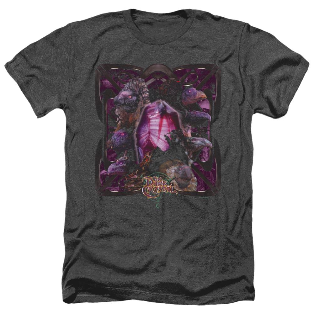 The Dark Crystal Lust For Power Men's 30/1 Heather 60 40 Poly Short-Sleeve T-Shirt