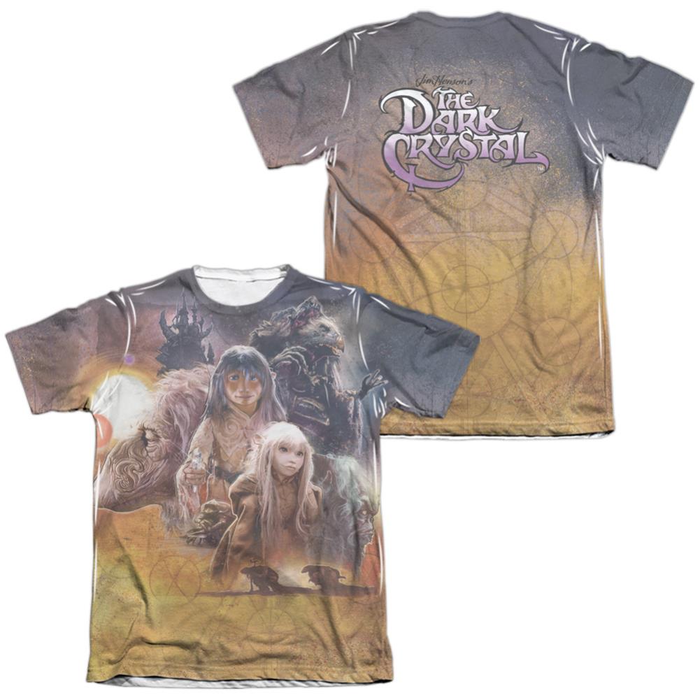 The Dark Crystal Painted Poster (Front/Back Print) Men's Regular Fit Poly Cotton Short-Sleeve T-Shirt