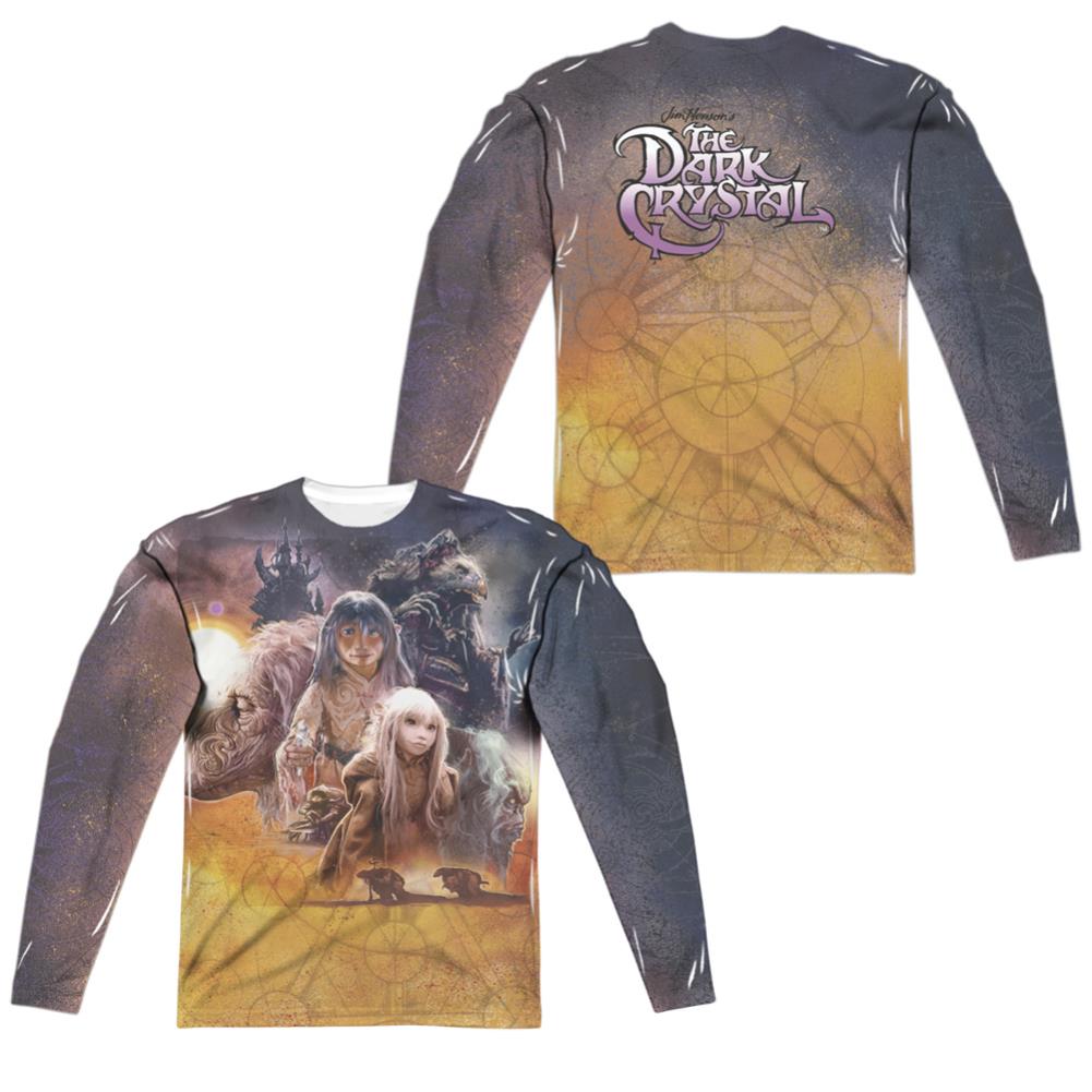 The Dark Crystal Painted Poster (Front/Back Print) Men's Regular Fit Polyester Long-Sleeve T-Shirt