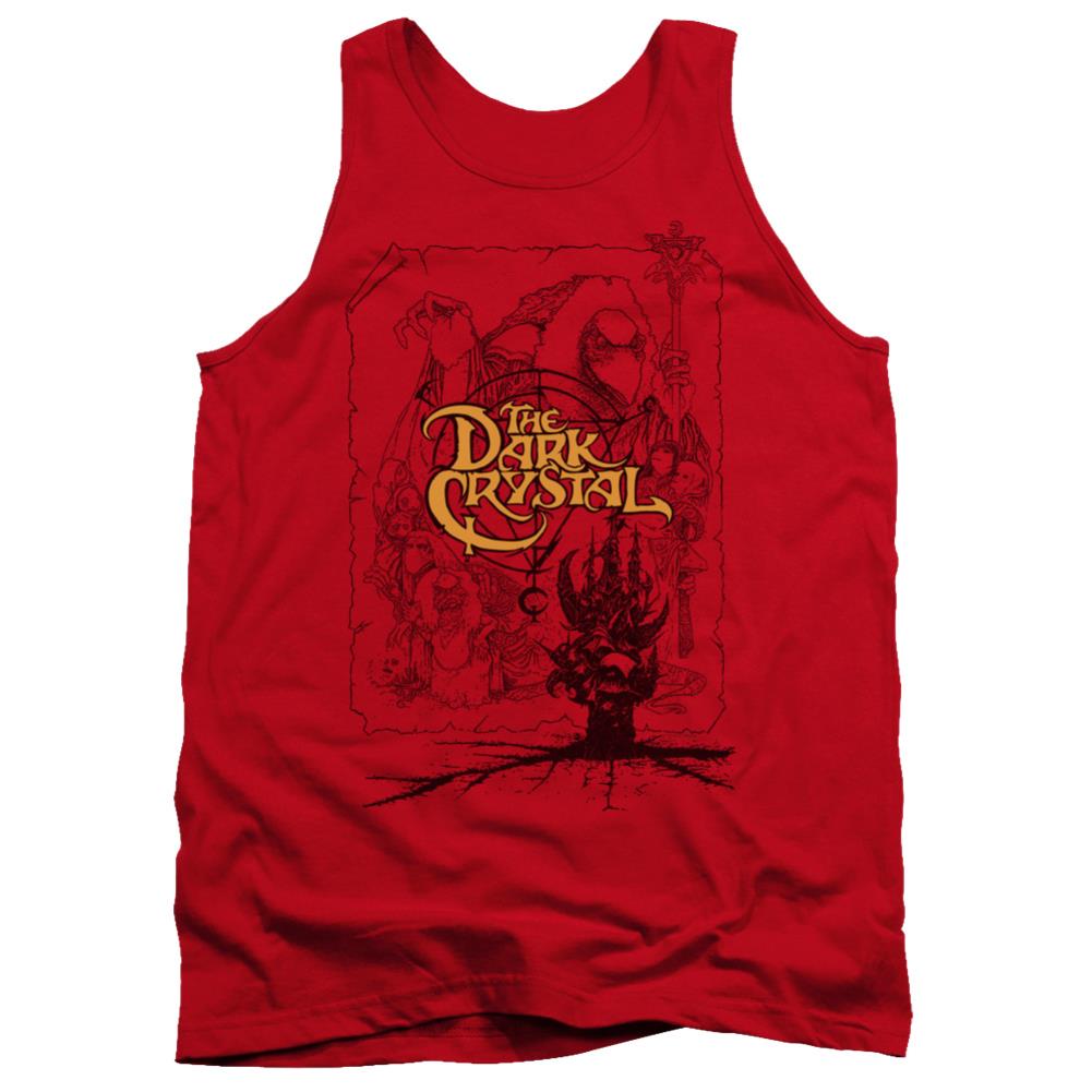 The Dark Crystal Poster Lines Men's 18/1 Cotton Tank Top