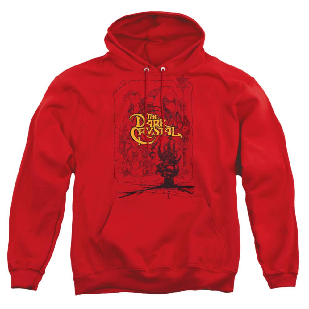 The Dark Crystal Poster Lines Men's Pull-Over 75 25 Poly Hoodie
