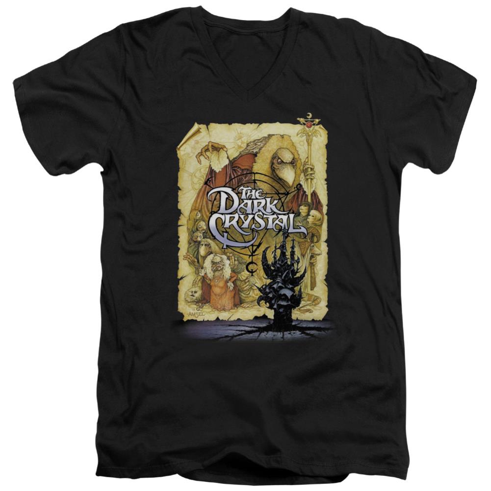 The Dark Crystal Poster Men's 30/1 Cotton Slim V-Neck T-Shirt