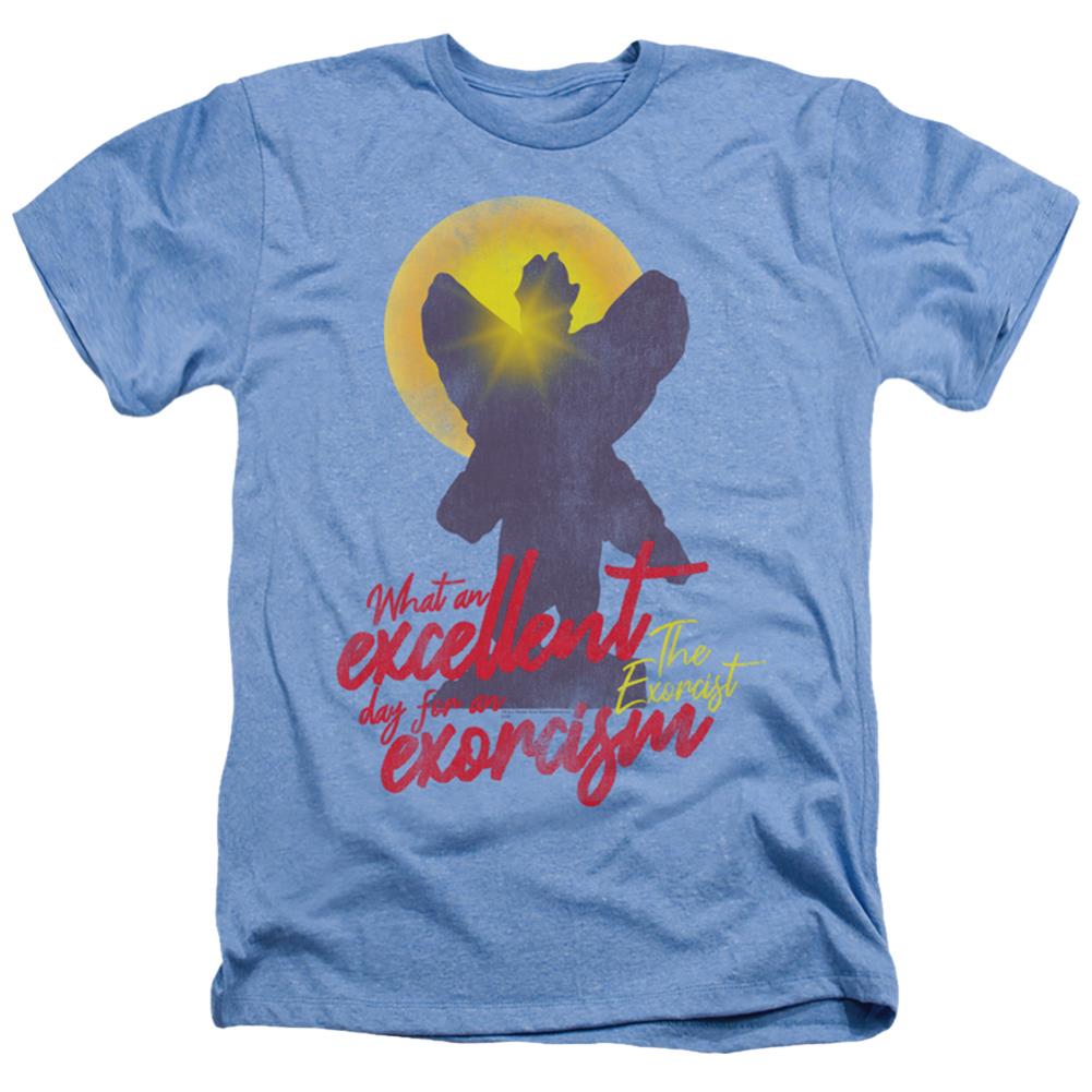 The Exorcist Pazuzu Men's 30/1 Heather 60 40 Poly Short-Sleeve T-Shirt