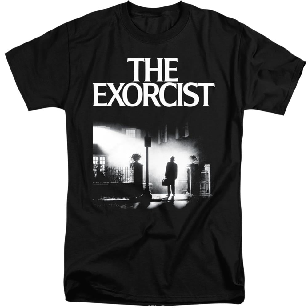 The Exorcist Poster Men's 18/1 Tall Cotton Short-Sleeve T-Shirt