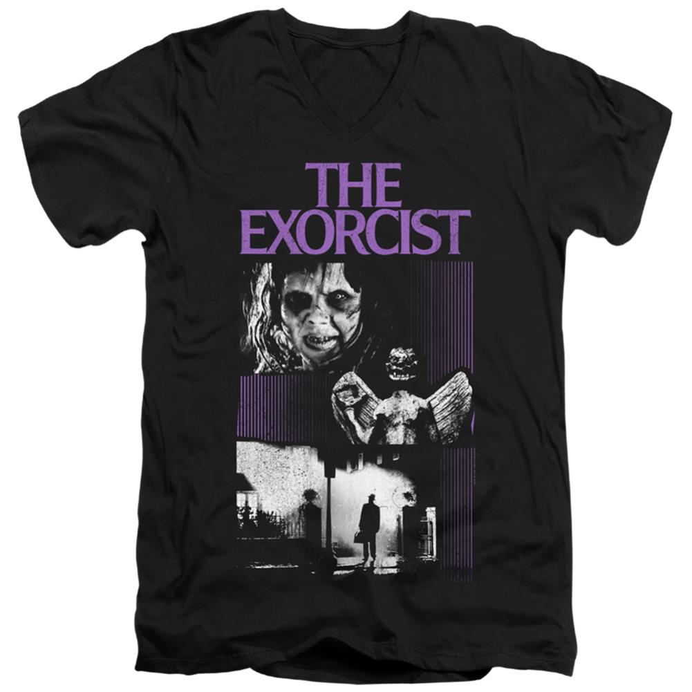 The Exorcist What An Excellent Day Men's 30/1 Cotton Slim V-Neck T-Shirt
