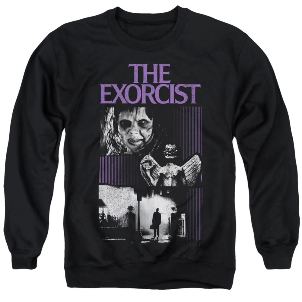 The Exorcist What An Excellent Day Men's Crewneck 50 50 Poly Long-Sleeve T-Shirt