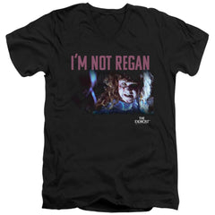 The Exorcist Your Mother Men's 30/1 Cotton Slim V-Neck T-Shirt