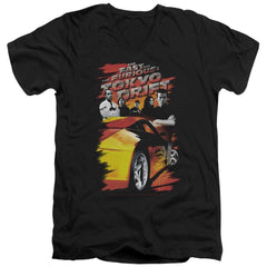 The Fast And The Furious: Tokyo Drift Drifting Crew Men's 30/1 Cotton Slim V-Neck T-Shirt