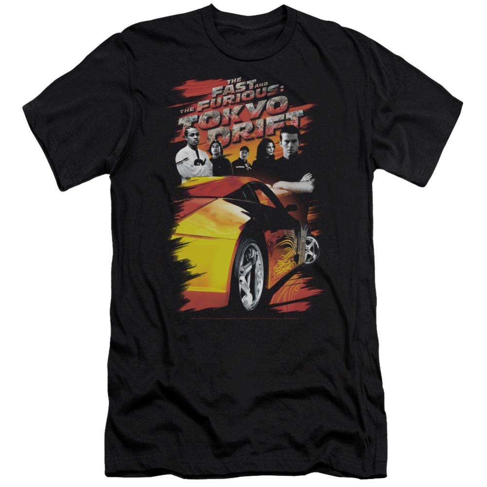 The Fast And The Furious: Tokyo Drift Drifting Crew Men's Ultra-Soft 30/1 Cotton Slim Short-Sleeve T-Shirt