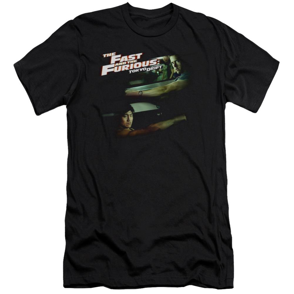 The Fast And The Furious: Tokyo Drift Drifting Together Men's Ultra-Soft 30/1 Cotton Slim Short-Sleeve T-Shirt