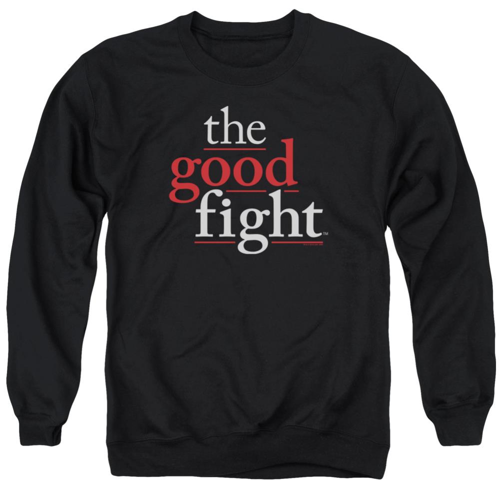 The Good Fight Logo Men's Crewneck 50 50 Poly Long-Sleeve T-Shirt