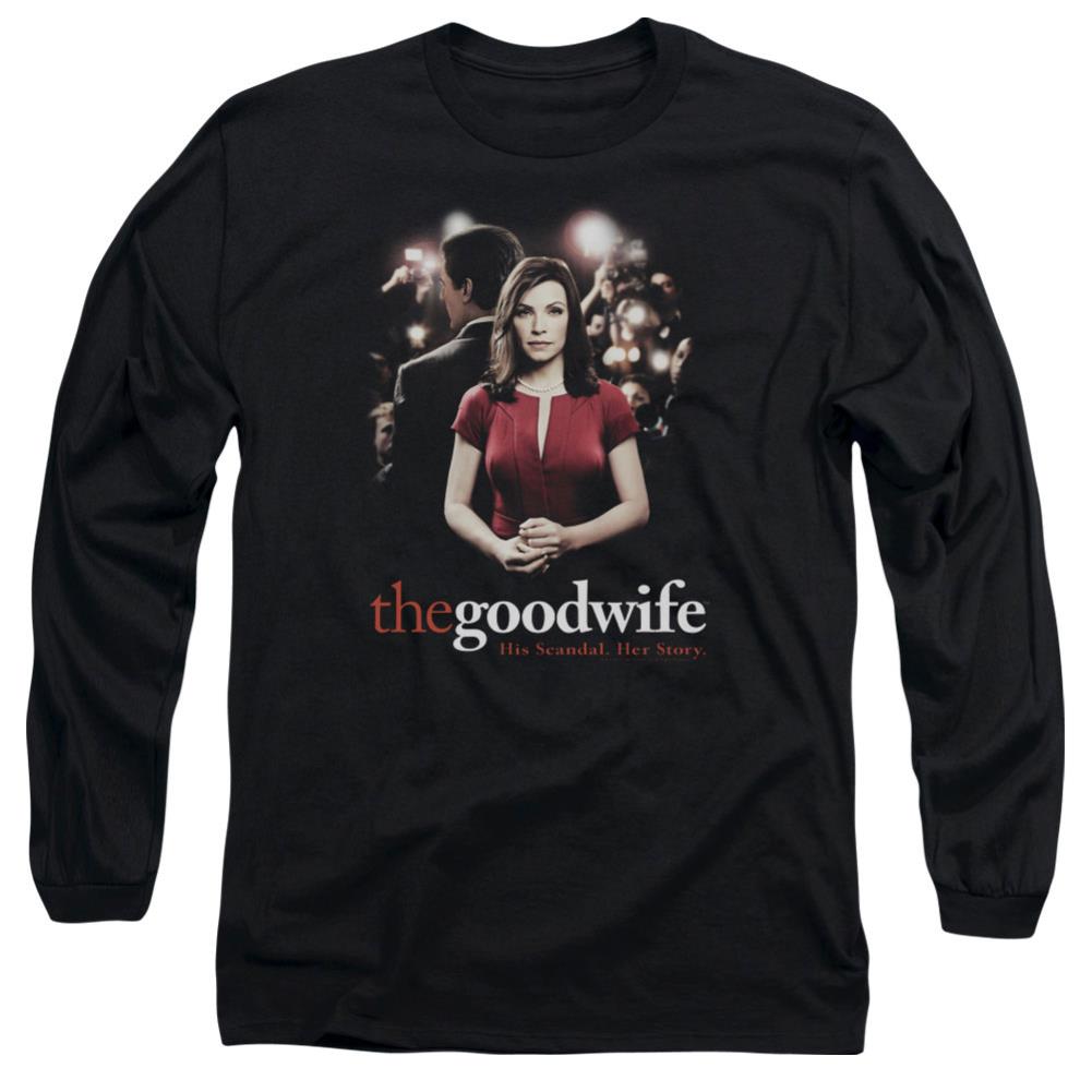 The Good Wife Bad Press Men's 18/1 Cotton Long-Sleeve T-Shirt