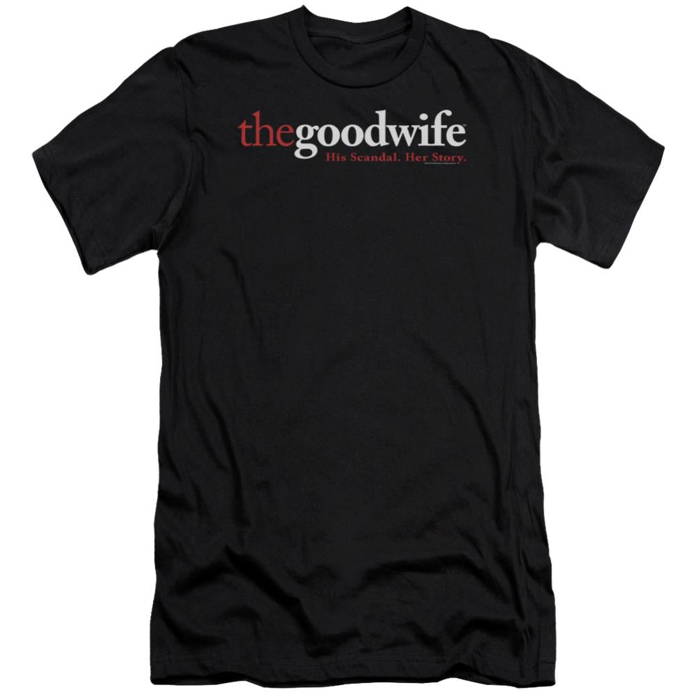 The Good Wife Logo Men's Ultra-Soft 30/1 Cotton Slim Short-Sleeve T-Shirt