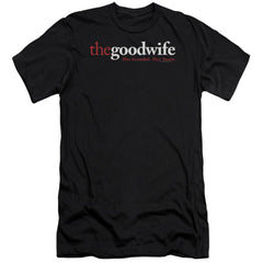 The Good Wife Logo Men's Ultra-Soft 30/1 Cotton Slim Short-Sleeve T-Shirt