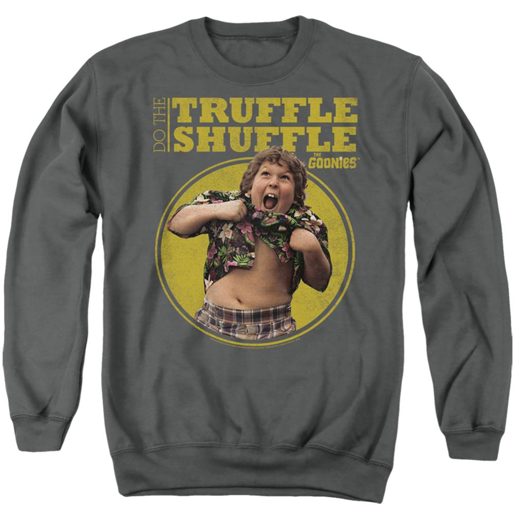 The Goonies Chunk Truffle Shuffle Men's Crewneck 50 50 Poly Long-Sleeve T-Shirt