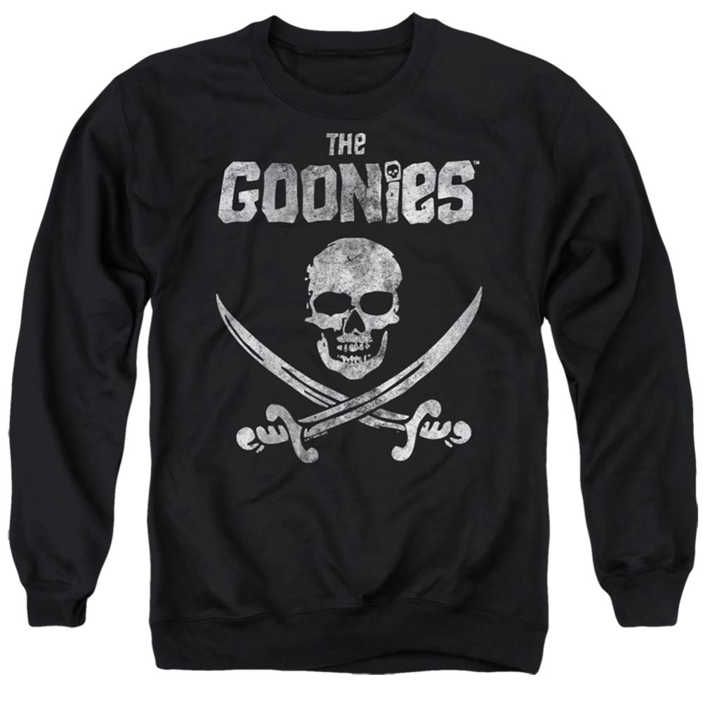 The Goonies Flag 1 Men's Crewneck 50 50 Poly Long-Sleeve T-Shirt