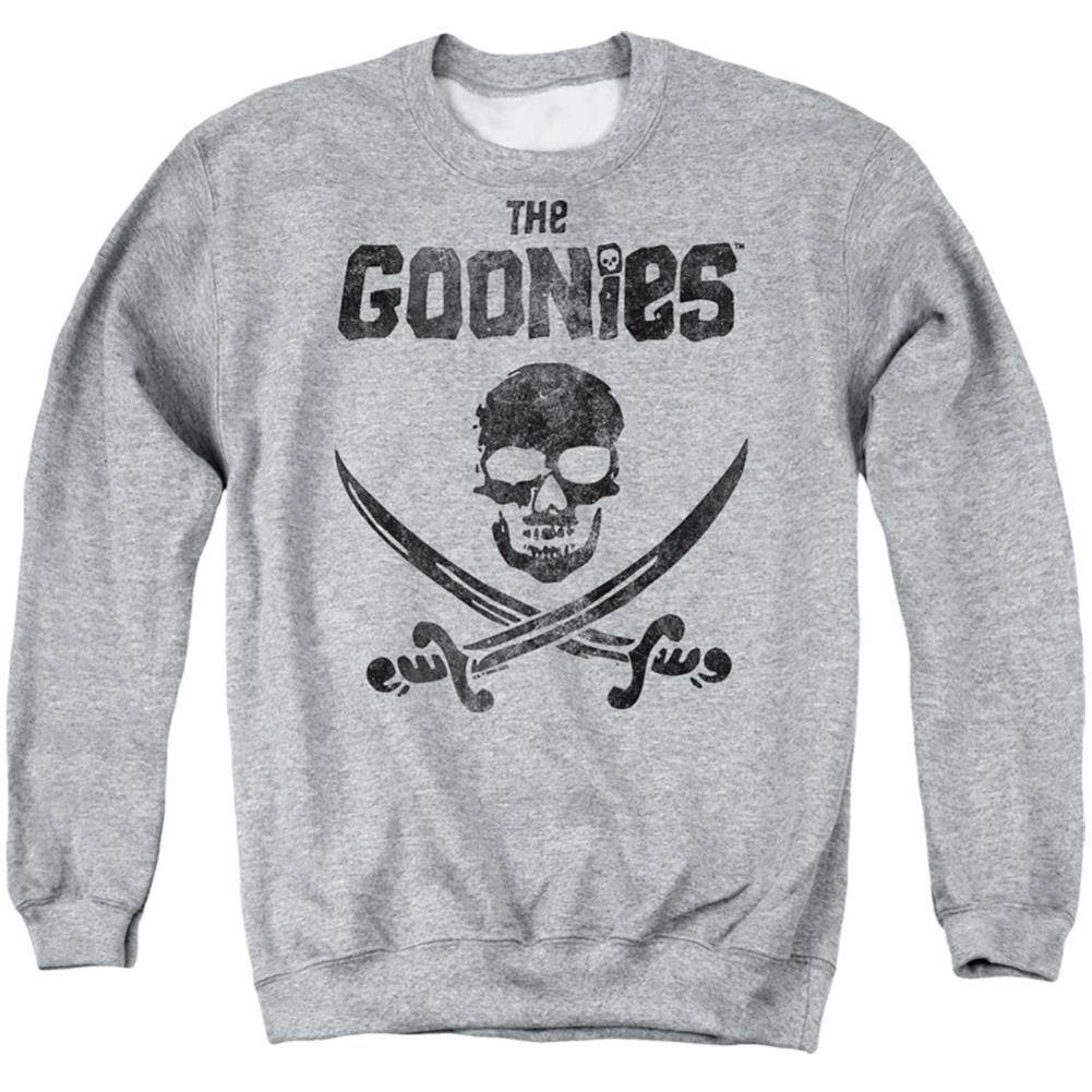 The Goonies Flag 2 Men's Crewneck 50 50 Poly Long-Sleeve T-Shirt