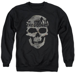 The Goonies Skull 1 Men's Crewneck 50 50 Poly Long-Sleeve T-Shirt