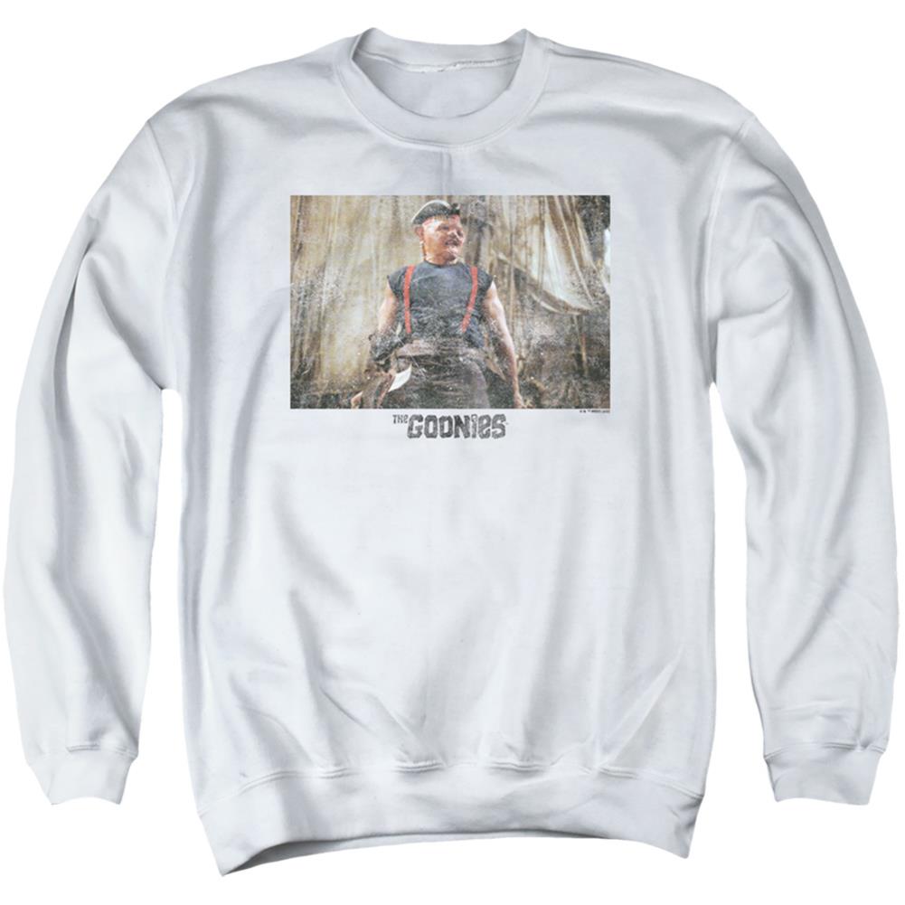 The Goonies Sloth 2 Men's Crewneck 50 50 Poly Long-Sleeve T-Shirt