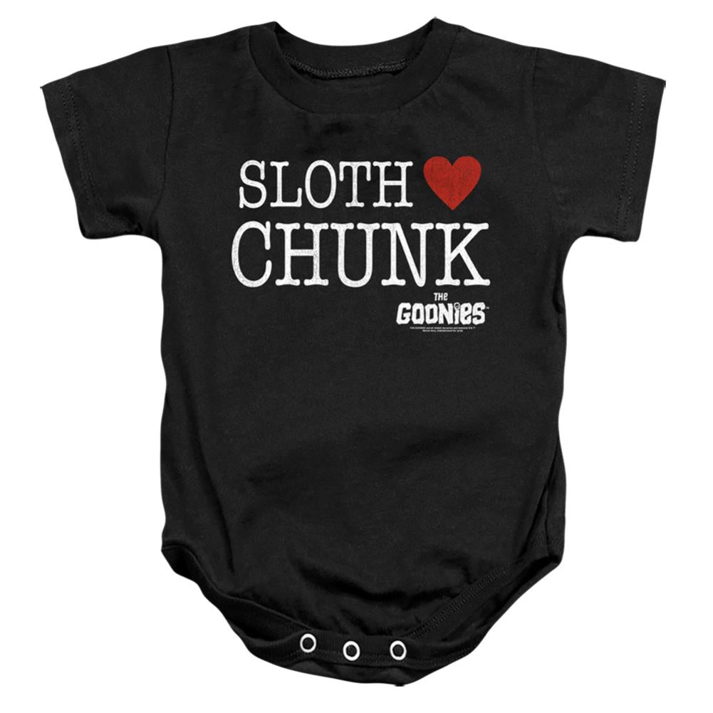 The Goonies Sloth Heart Chunk Infant's Cotton SS Snapsuit