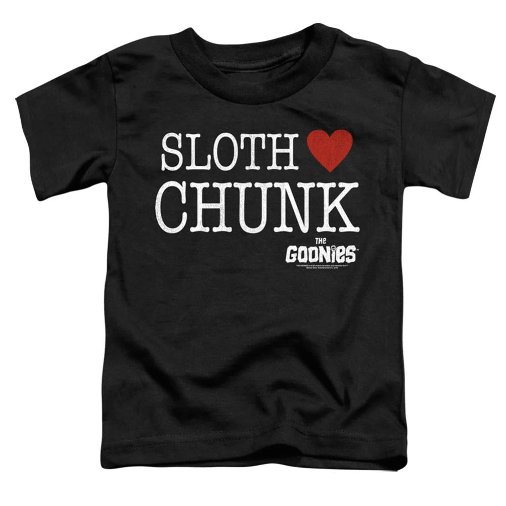 The Goonies Sloth Heart Chunk Toddler 18/1 Cotton Short-Sleeve T-Shirt
