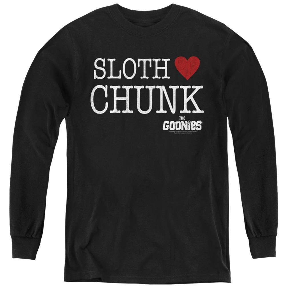 The Goonies Sloth Heart Chunk Youth Long-Sleeve T-Shirt