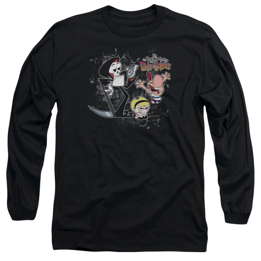 The Grim Adventures of Billy & Mandy Splatter Cast Men's 18/1 Cotton Long-Sleeve T-Shirt