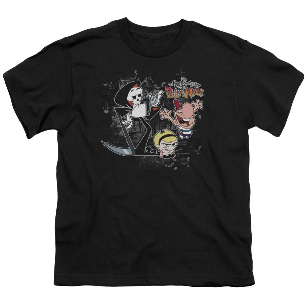 The Grim Adventures of Billy & Mandy Splatter Cast Youth 18/1 100% Cotton Short-Sleeve T-Shirt