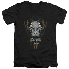 The Hobbit Azog Men's 30/1 Cotton Slim V-Neck T-Shirt