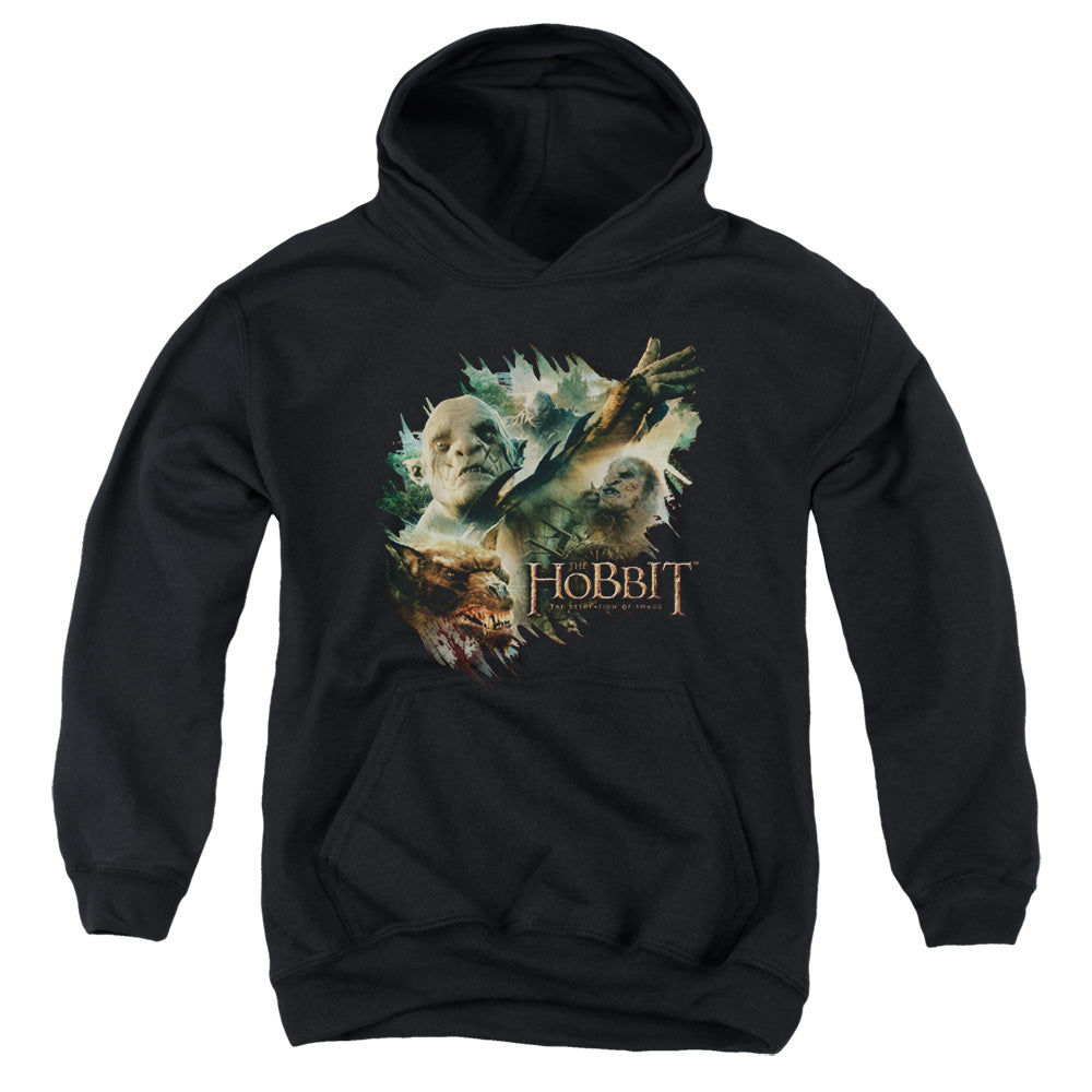 The Hobbit Baddies Youth Cotton Poly Pull-Over Hoodie