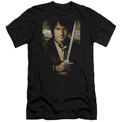 The Hobbit Baggins Poster Men's Ultra-Soft 30/1 Cotton Slim Short-Sleeve T-Shirt
