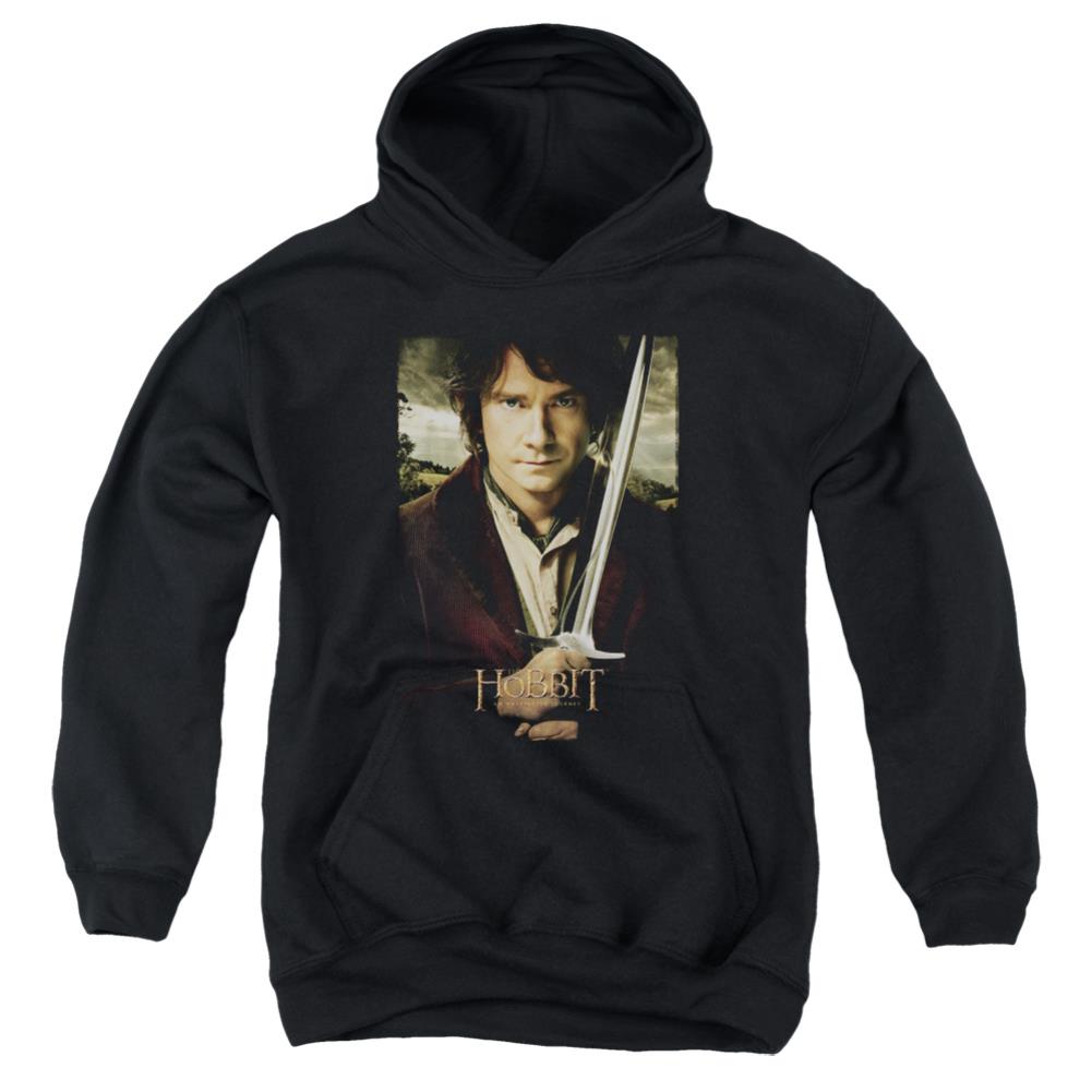 The Hobbit Baggins Poster Youth Cotton Poly Pull-Over Hoodie