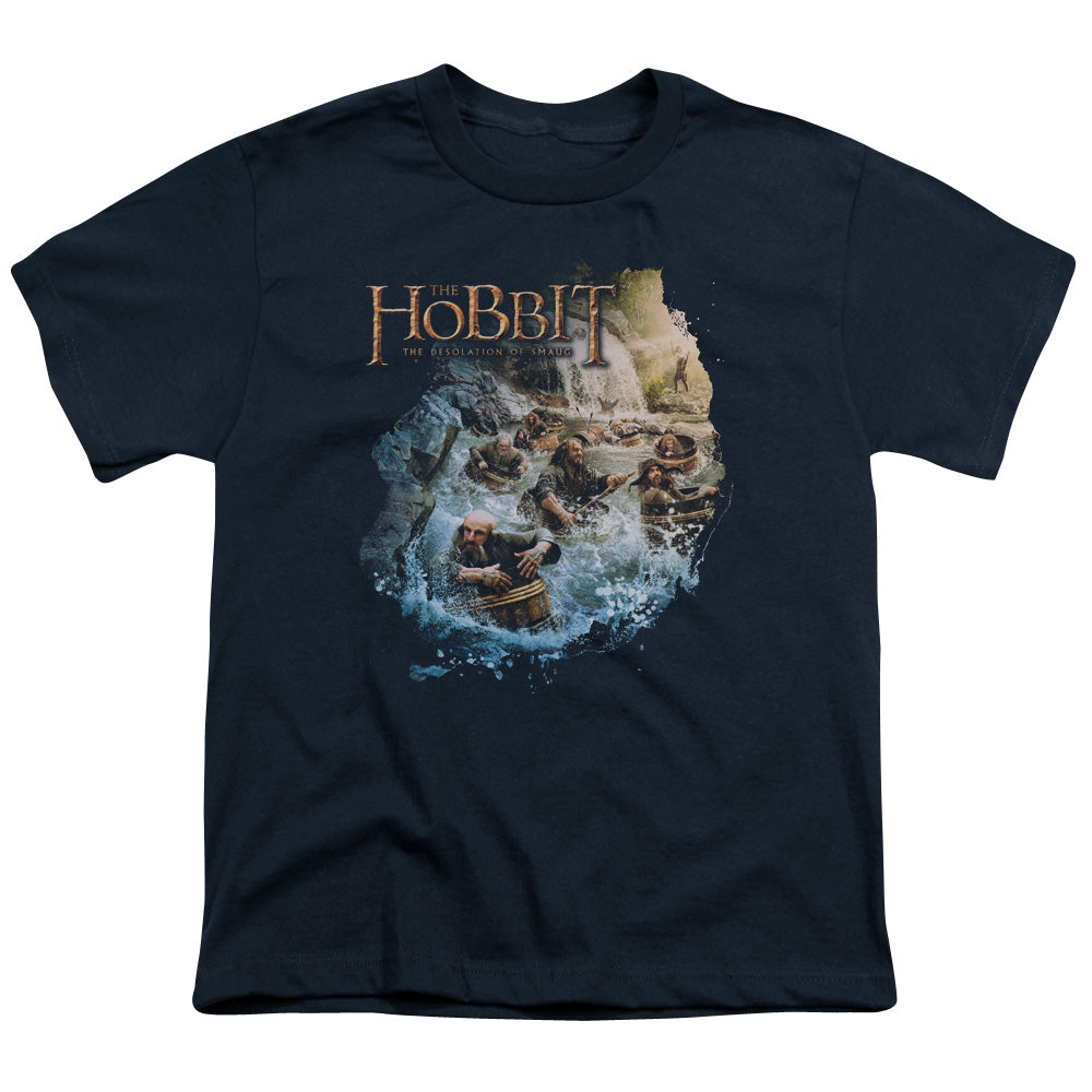 The Hobbit Barreling Down Youth 18/1 100% Cotton Short-Sleeve T-Shirt