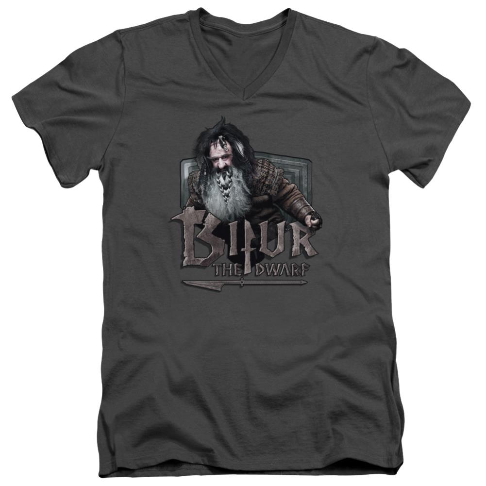 The Hobbit Bifur Men's 30/1 Cotton Slim V-Neck T-Shirt