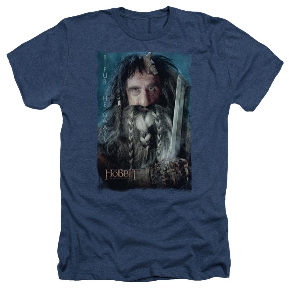 The Hobbit Bifur Men's 30/1 Heather 60 40 Poly Short-Sleeve T-Shirt