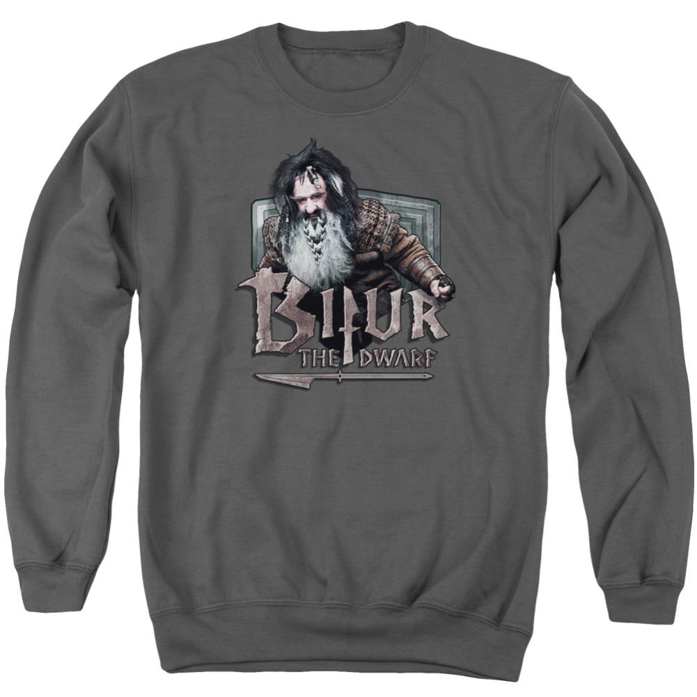 The Hobbit Bifur Men's Crewneck 50 50 Poly Long-Sleeve T-Shirt