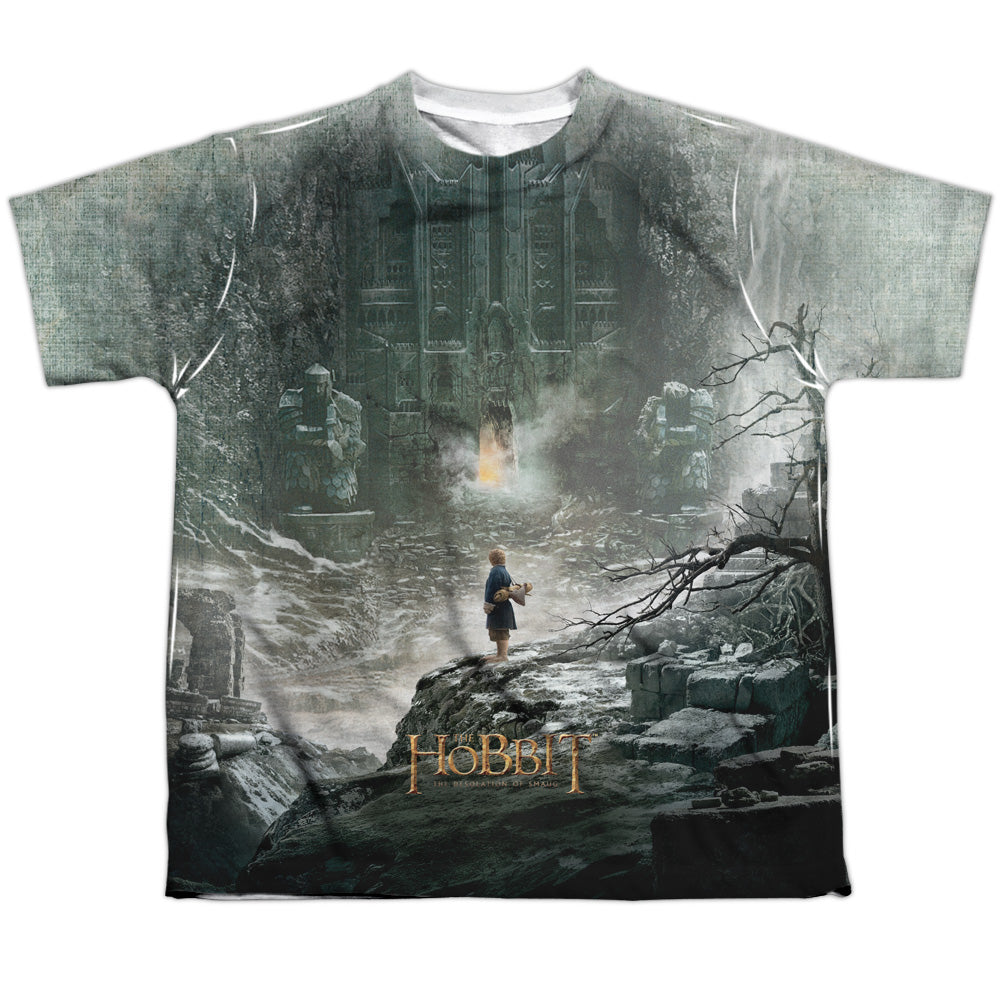The Hobbit Big Poster Youth Regular Fit Poly Short-Sleeve T-Shirt