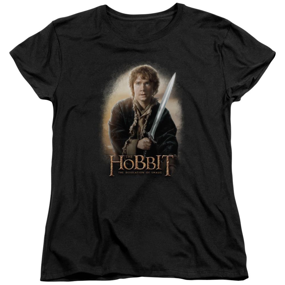 The Hobbit Bilbo And Sting Women's 18/1 Cotton Short-Sleeve T-Shirt