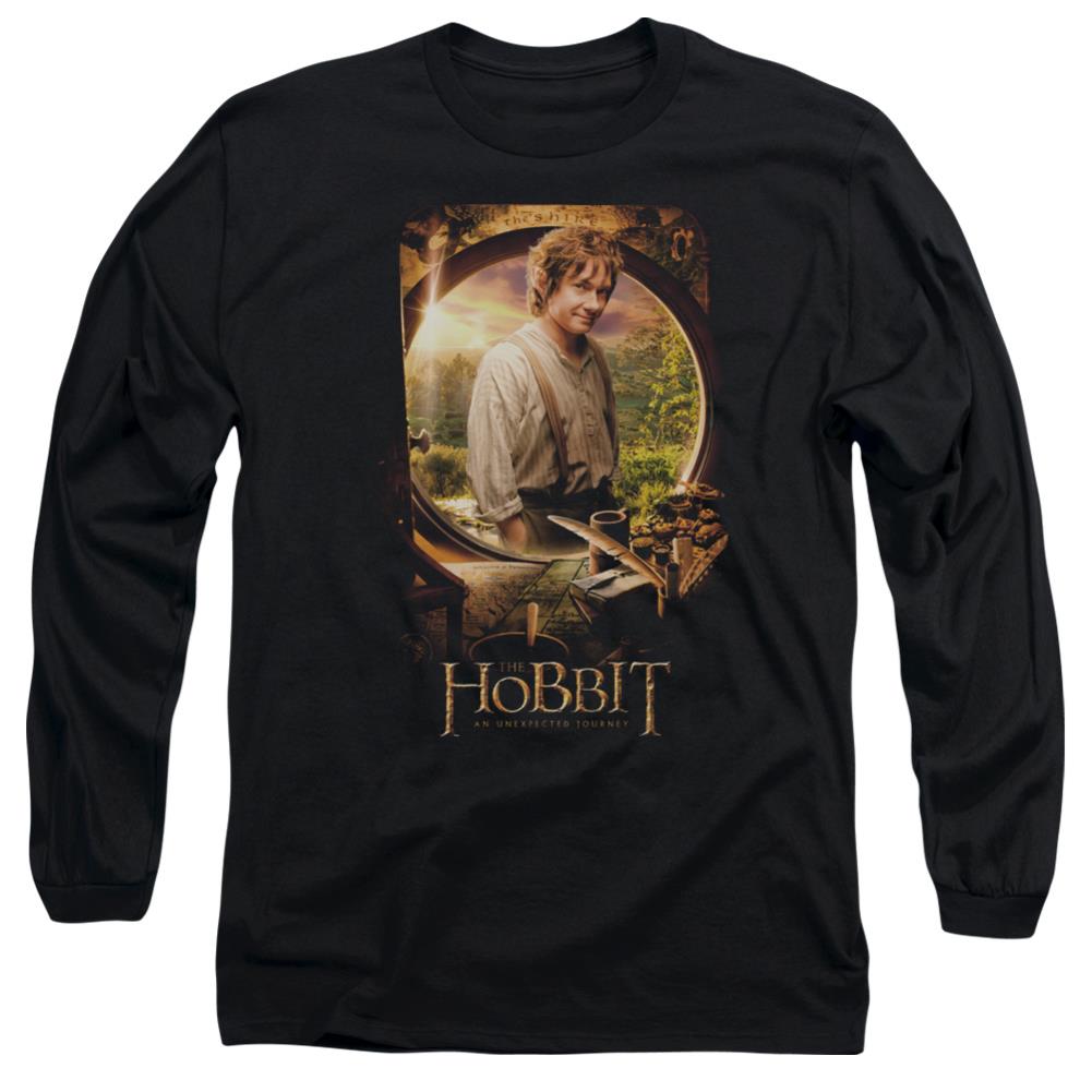 The Hobbit Bilbo Poster Men's 18/1 Cotton Long-Sleeve T-Shirt