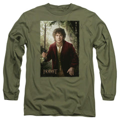 The Hobbit Bilbo Poster Men's 18/1 Cotton Long-Sleeve T-Shirt