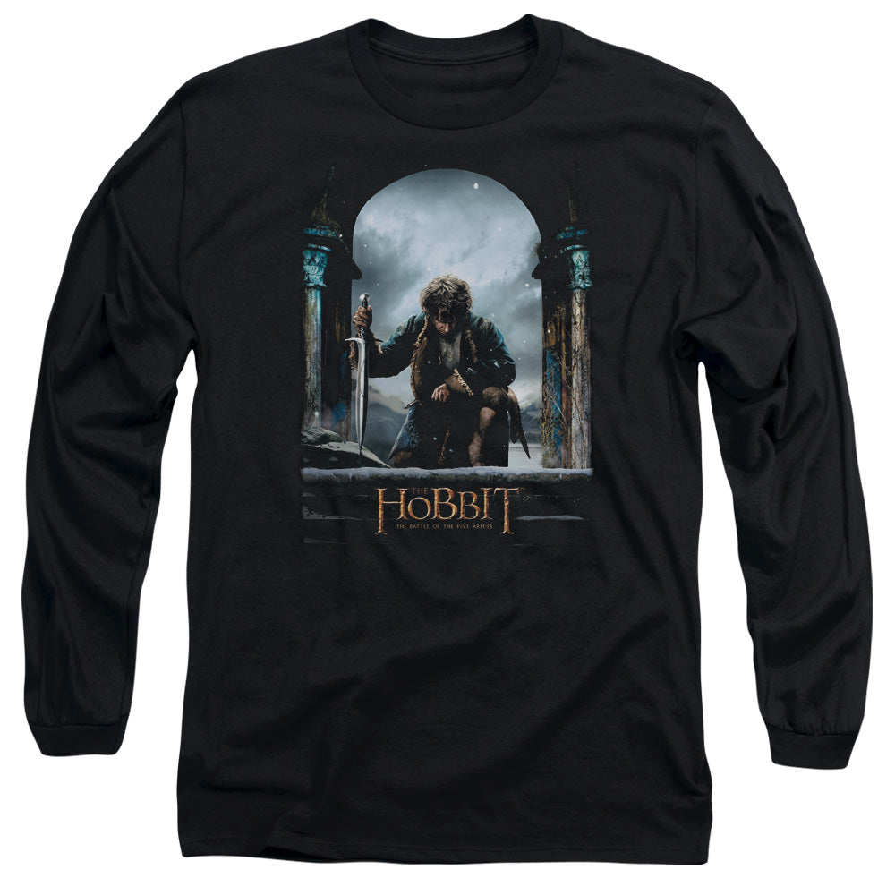 The Hobbit Bilbo Poster Men's 18/1 Cotton Long-Sleeve T-Shirt