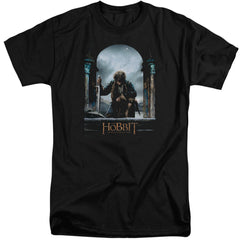 The Hobbit Bilbo Poster Men's 18/1 Tall Cotton Short-Sleeve T-Shirt