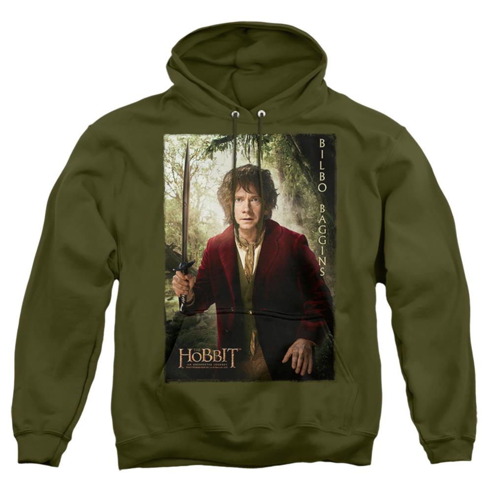 The Hobbit Bilbo Poster Men's Pull-Over 75 25 Poly Hoodie