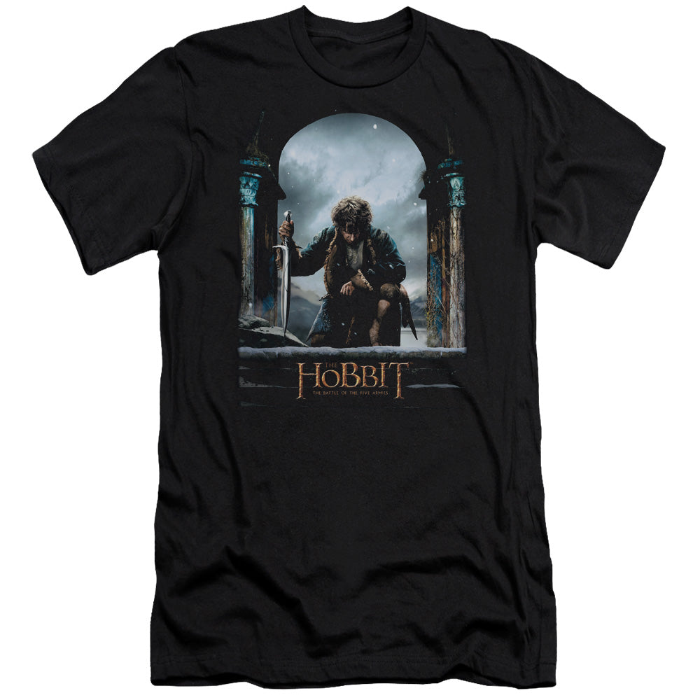 The Hobbit Bilbo Poster Men's Ultra-Soft 30/1 Cotton Slim Short-Sleeve T-Shirt