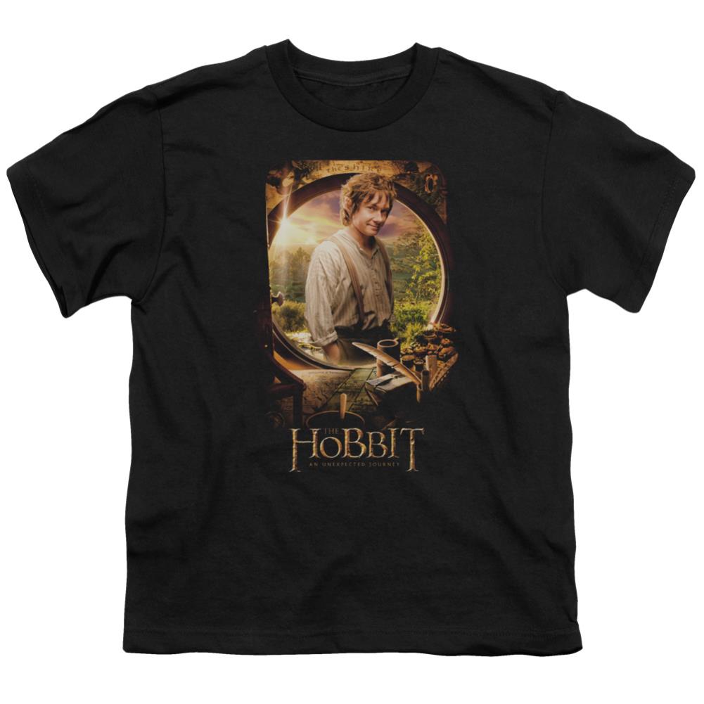The Hobbit Bilbo Poster Youth 18/1 100% Cotton Short-Sleeve T-Shirt